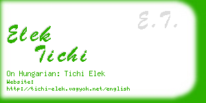 elek tichi business card